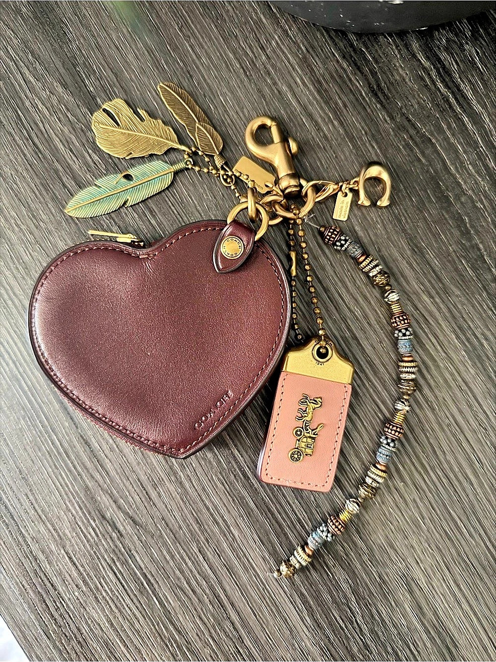 Remade Coach Cluster Charm